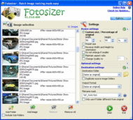 Fotosizer screenshot